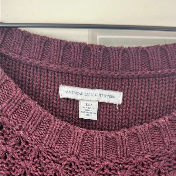 American Eagle Outfitters Deep Burgundy Sweater - Picture 2 of 2
